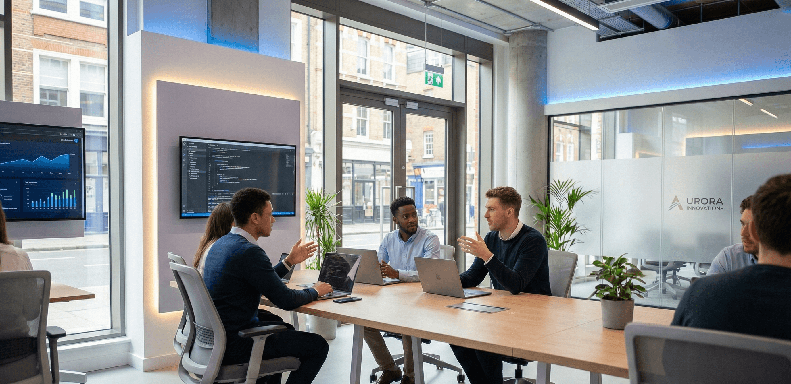 Team discussion at Bharat Digital office